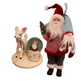 Santa and Vintage Reindeer