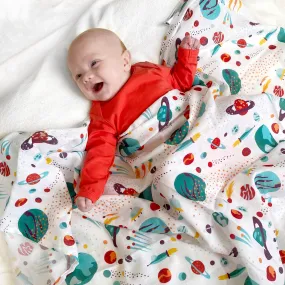Space Giant Organic Muslin Swaddle Blanket