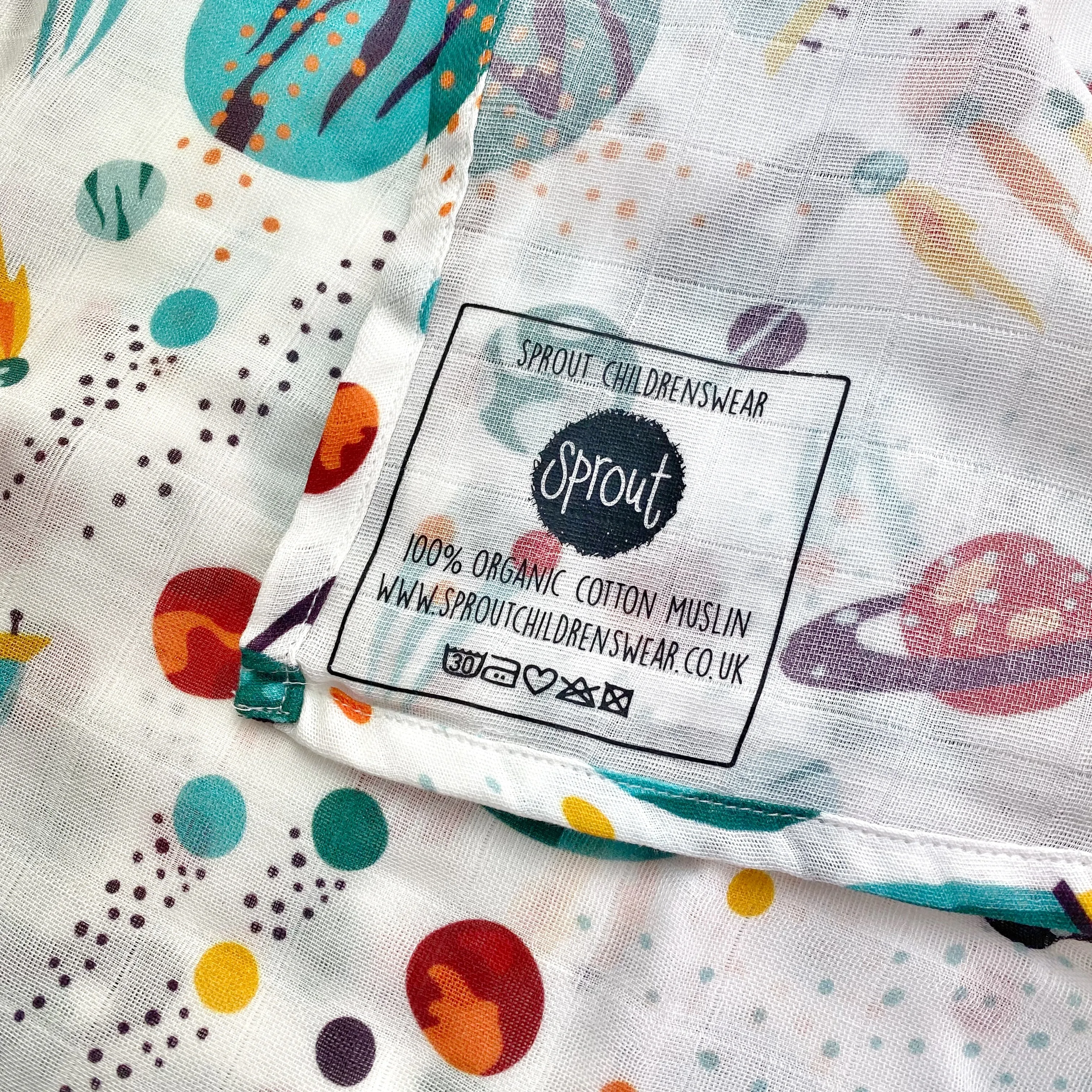 Space Giant Organic Muslin Swaddle Blanket