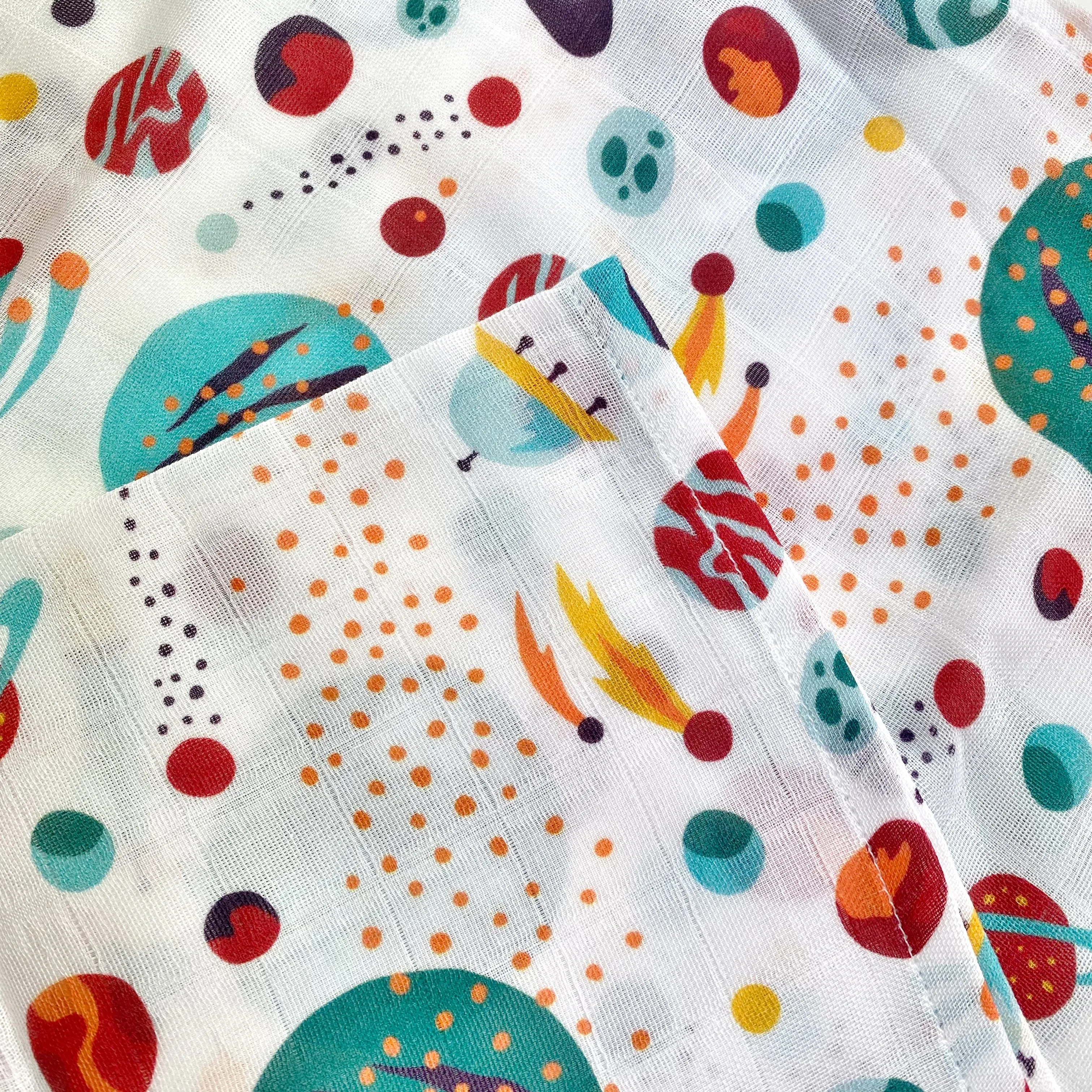 Space Giant Organic Muslin Swaddle Blanket