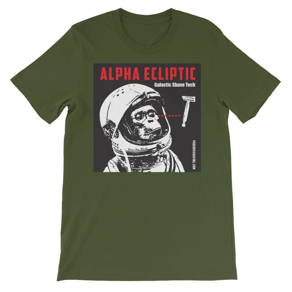 Space Monkey Unisex short sleeve t-shirt - Phoenix Shaving Collection