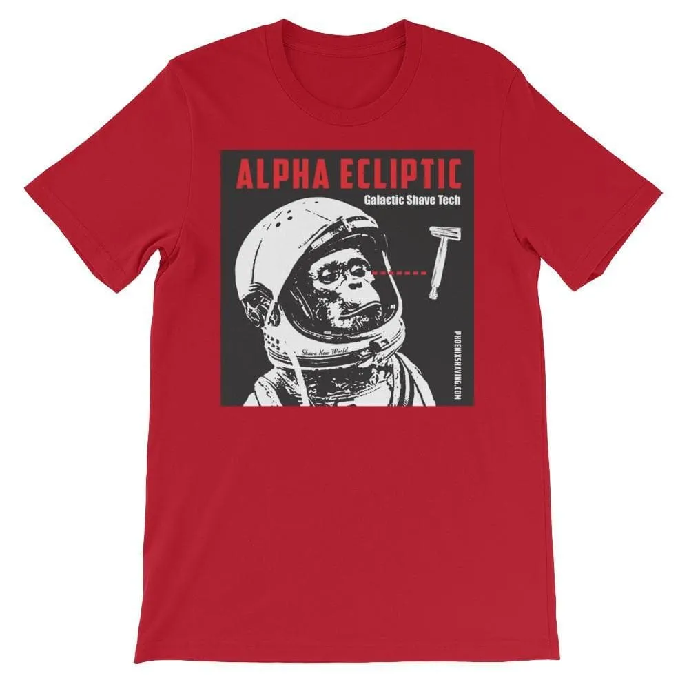 Space Monkey Unisex short sleeve t-shirt - Phoenix Shaving Collection