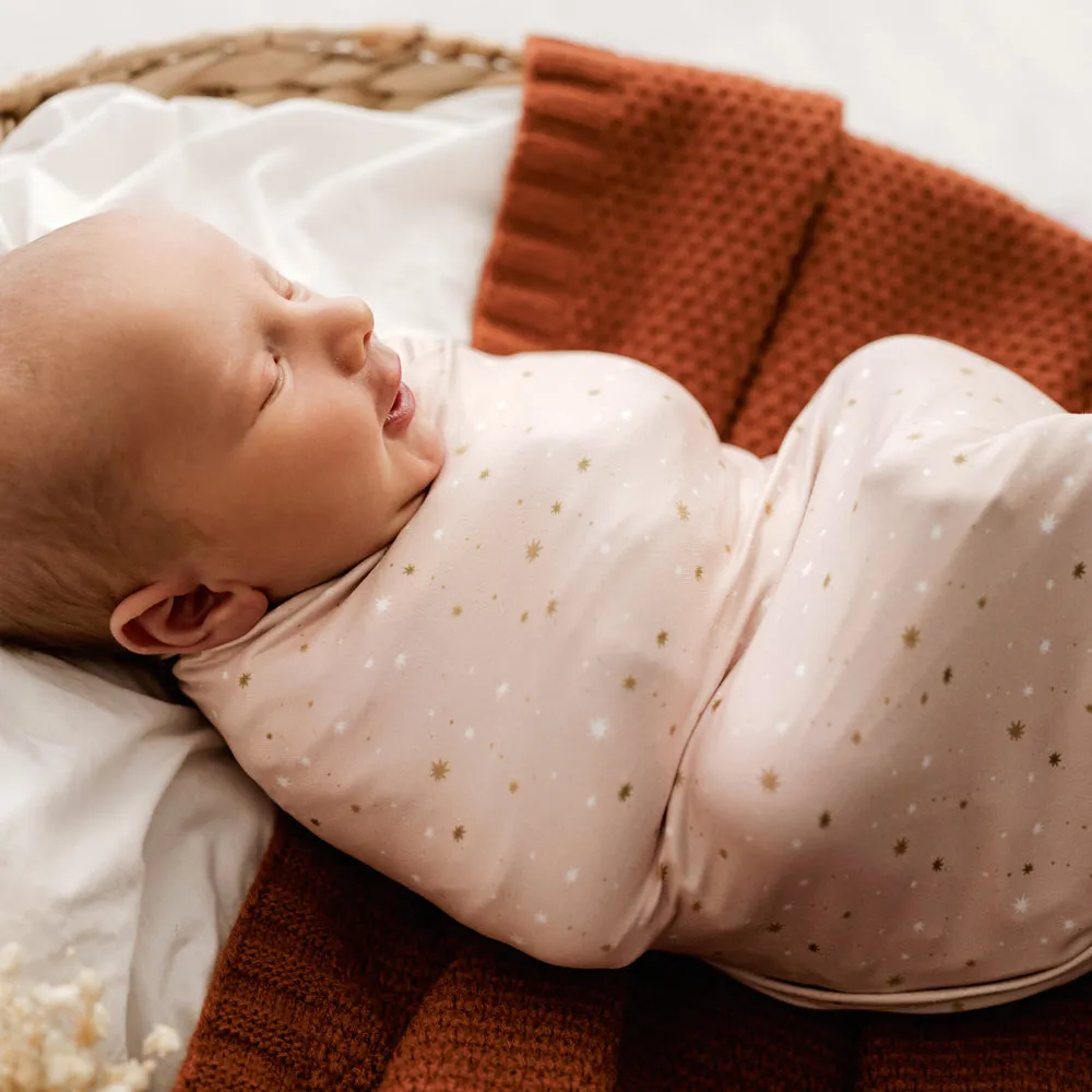 Stretchy Swaddle | Starlit Pink