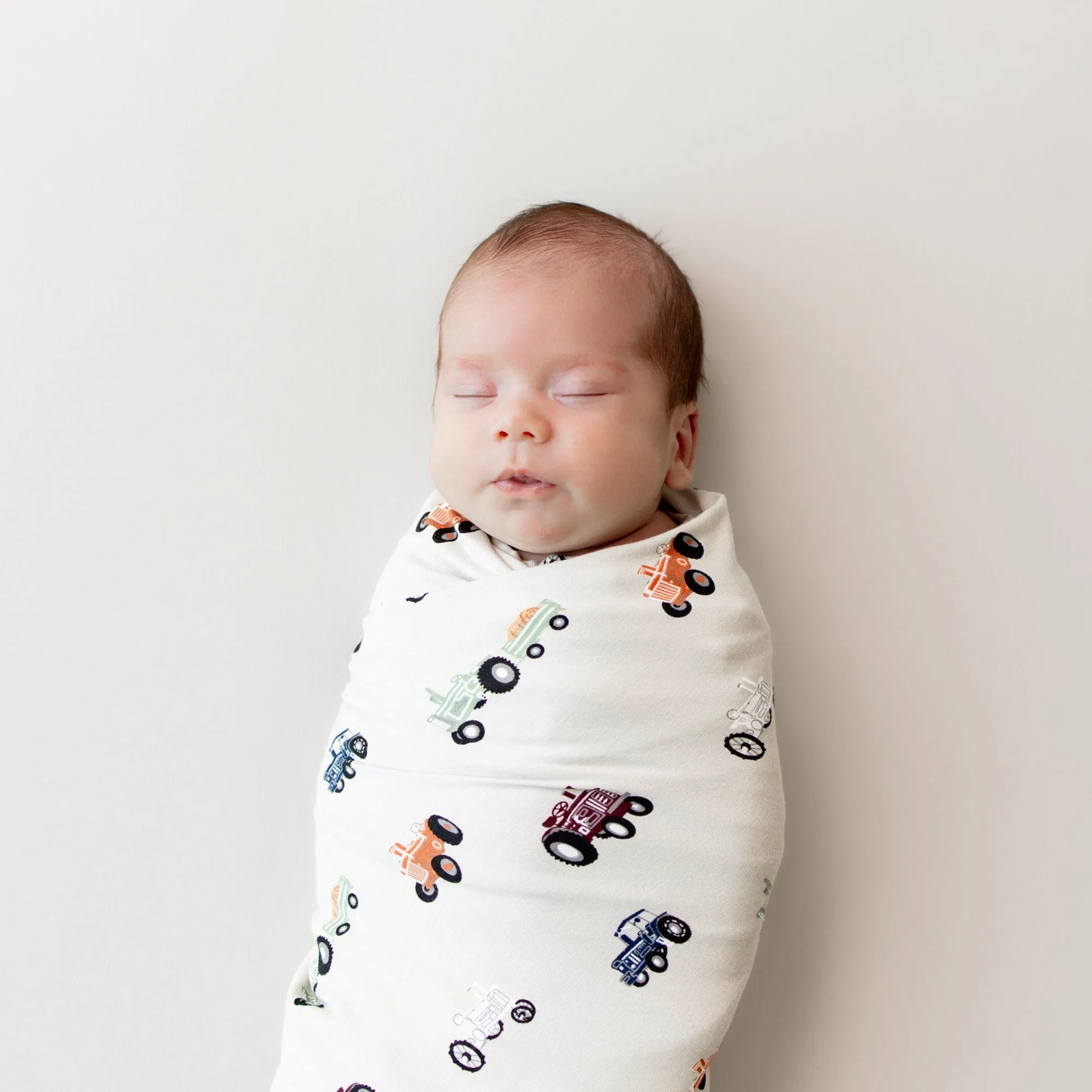 Swaddle Blanket in Tractor