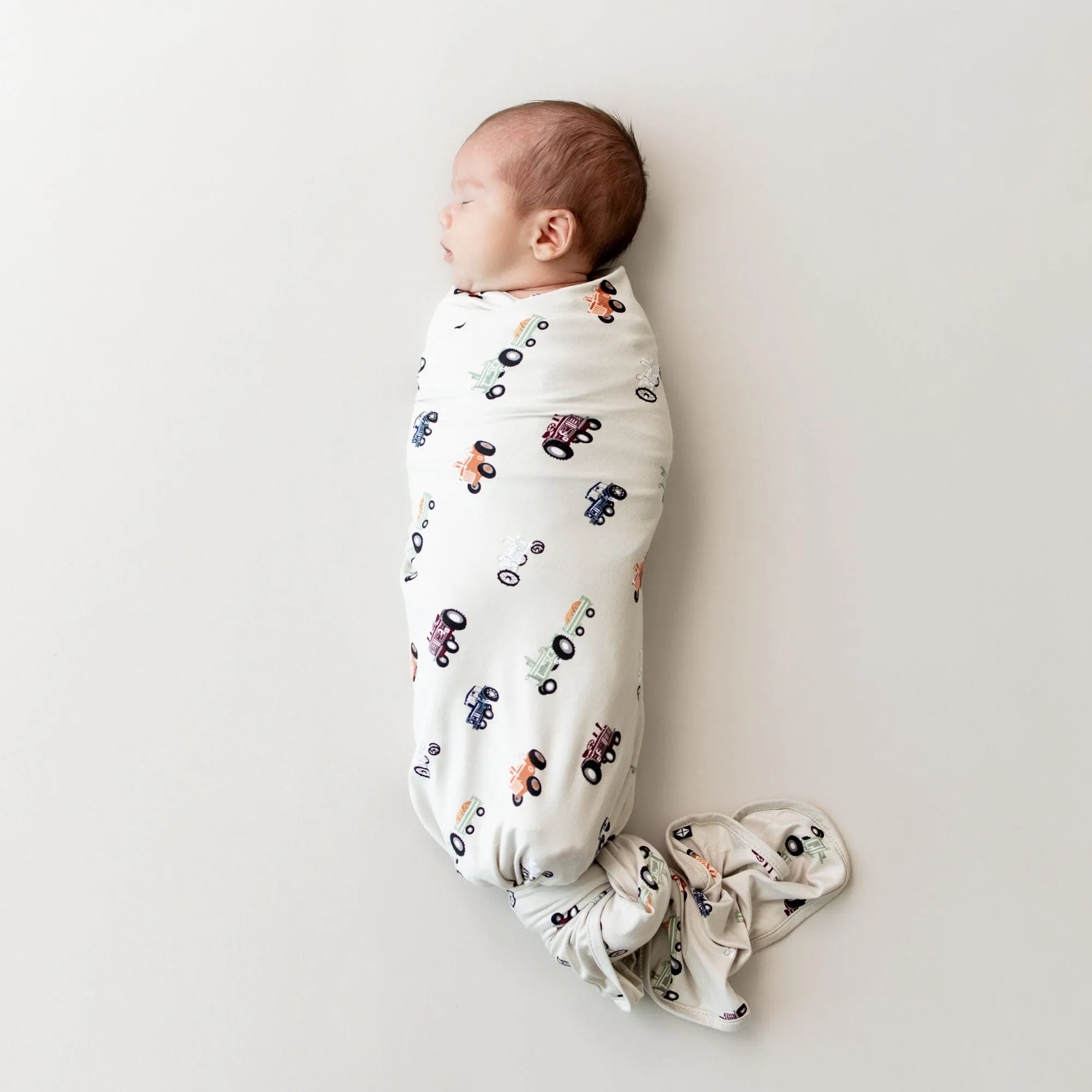 Swaddle Blanket in Tractor