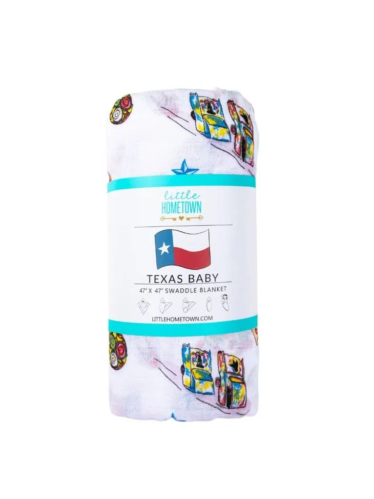 Texas Baby Swaddle Blanket