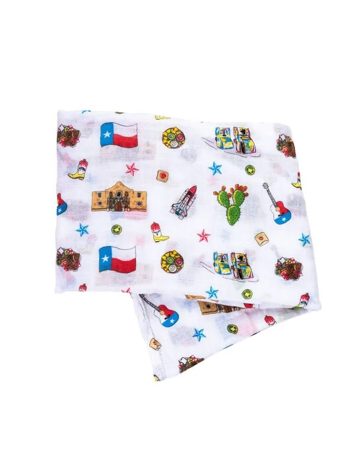 Texas Baby Swaddle Blanket