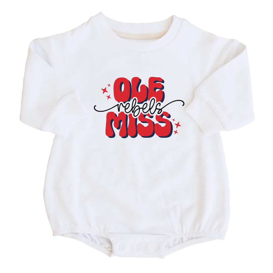 University of Mississippi | Ole Miss Graphic Sweatshirt Bubble Romper