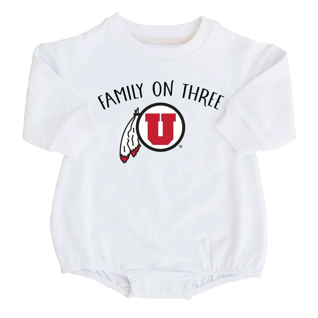 University of Utah | UU Graphic Sweatshirt Bubble Romper