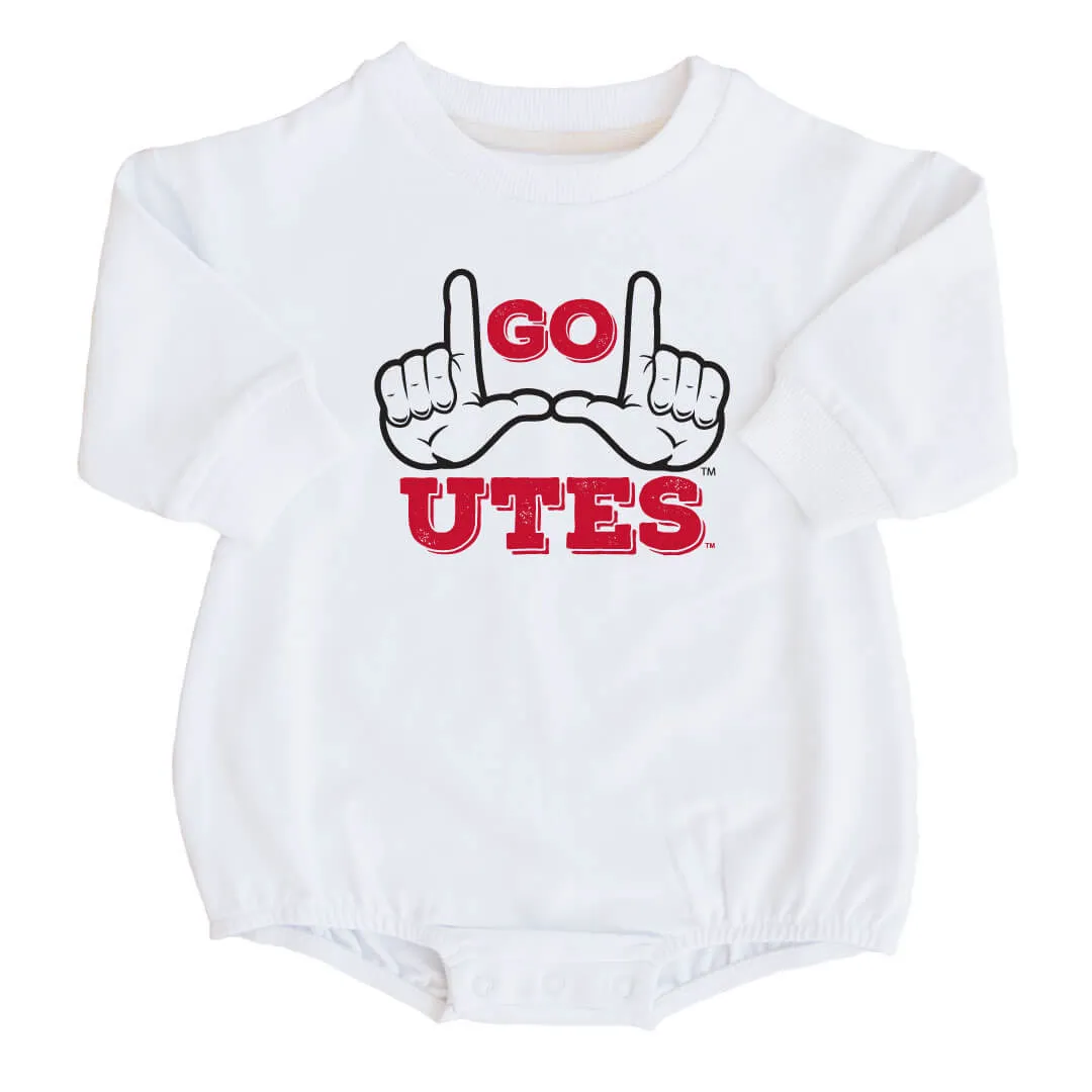 University of Utah | UU Graphic Sweatshirt Bubble Romper