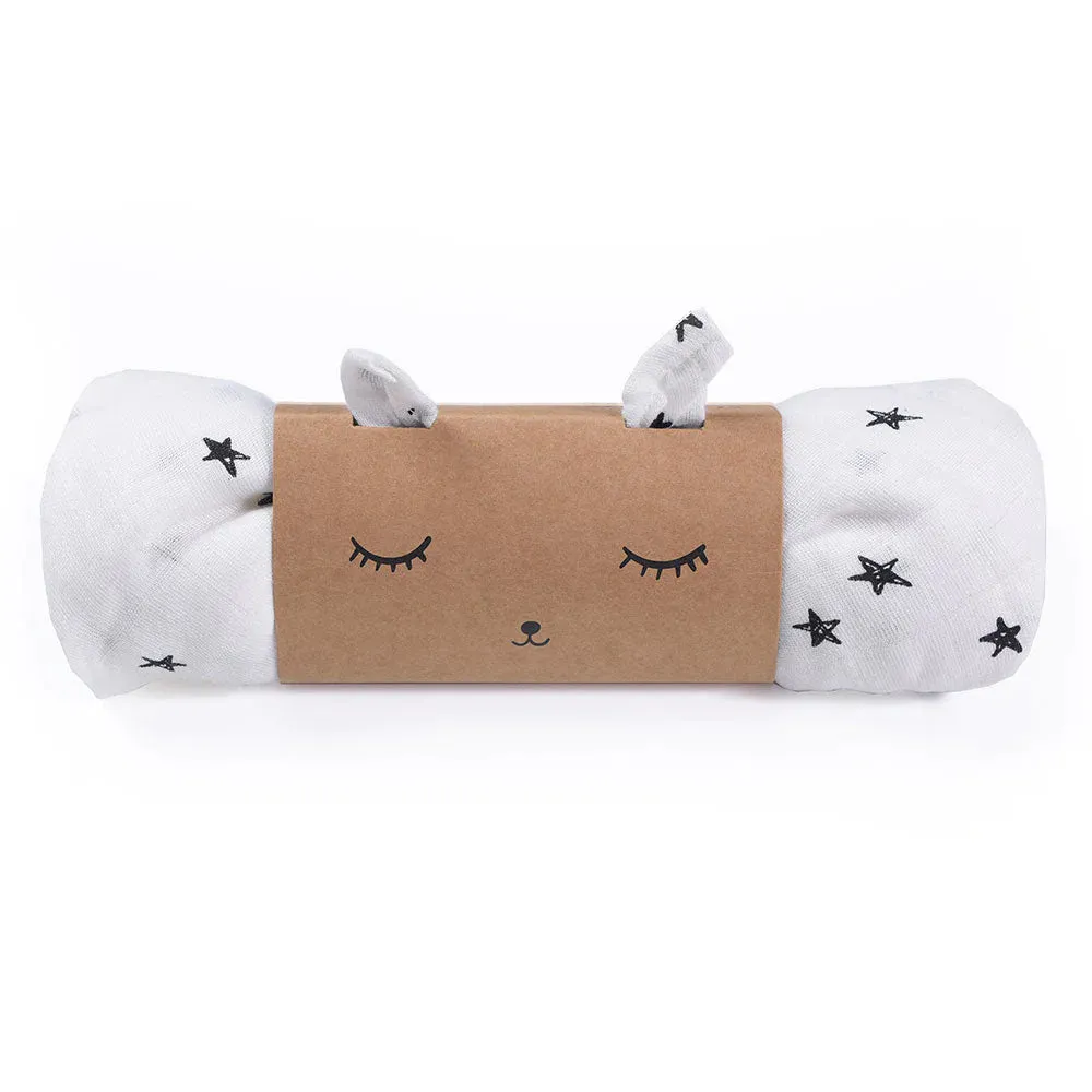 Wee Gallery Organic Cotton Muslin Swaddle | Star Print
