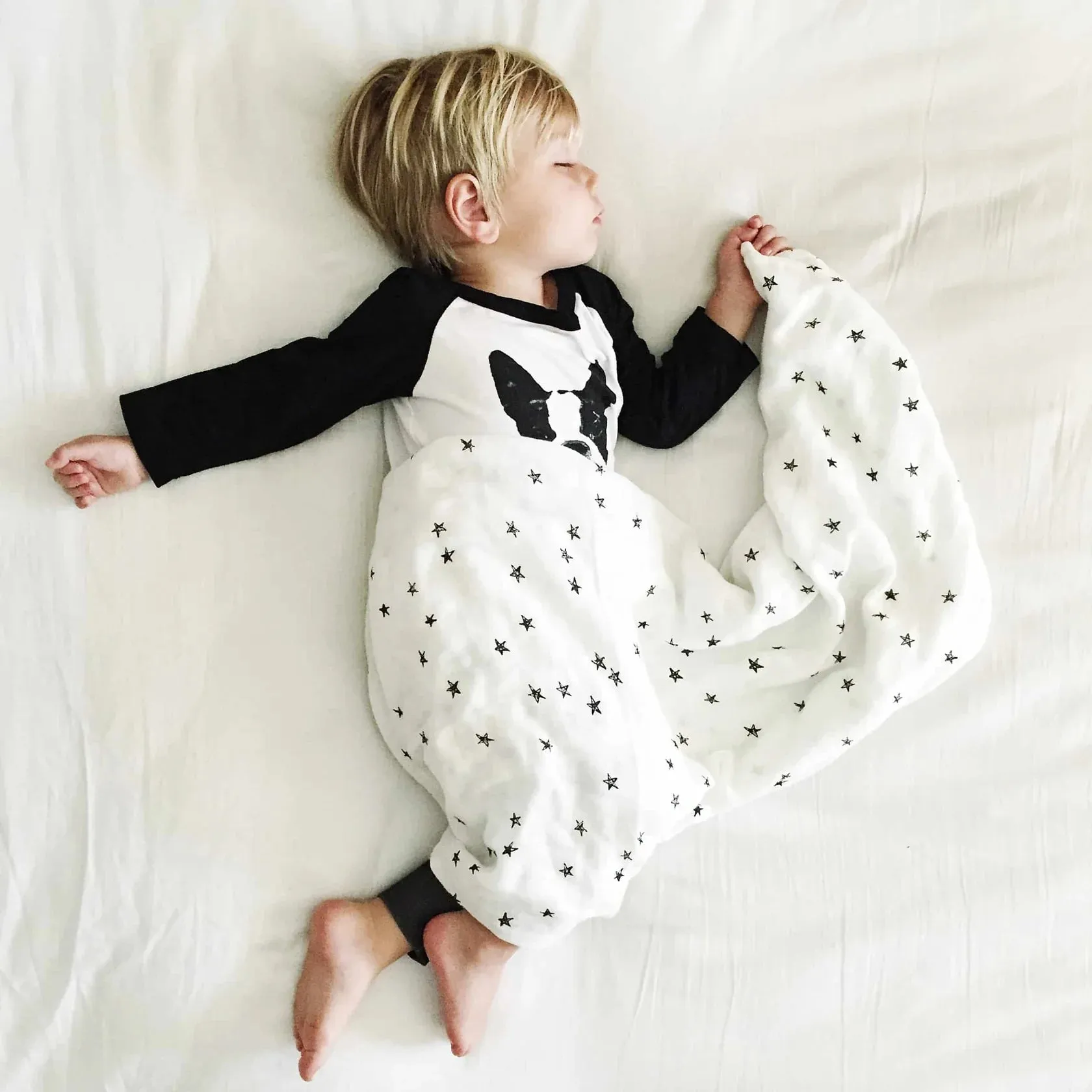 Wee Gallery Organic Cotton Muslin Swaddle | Star Print