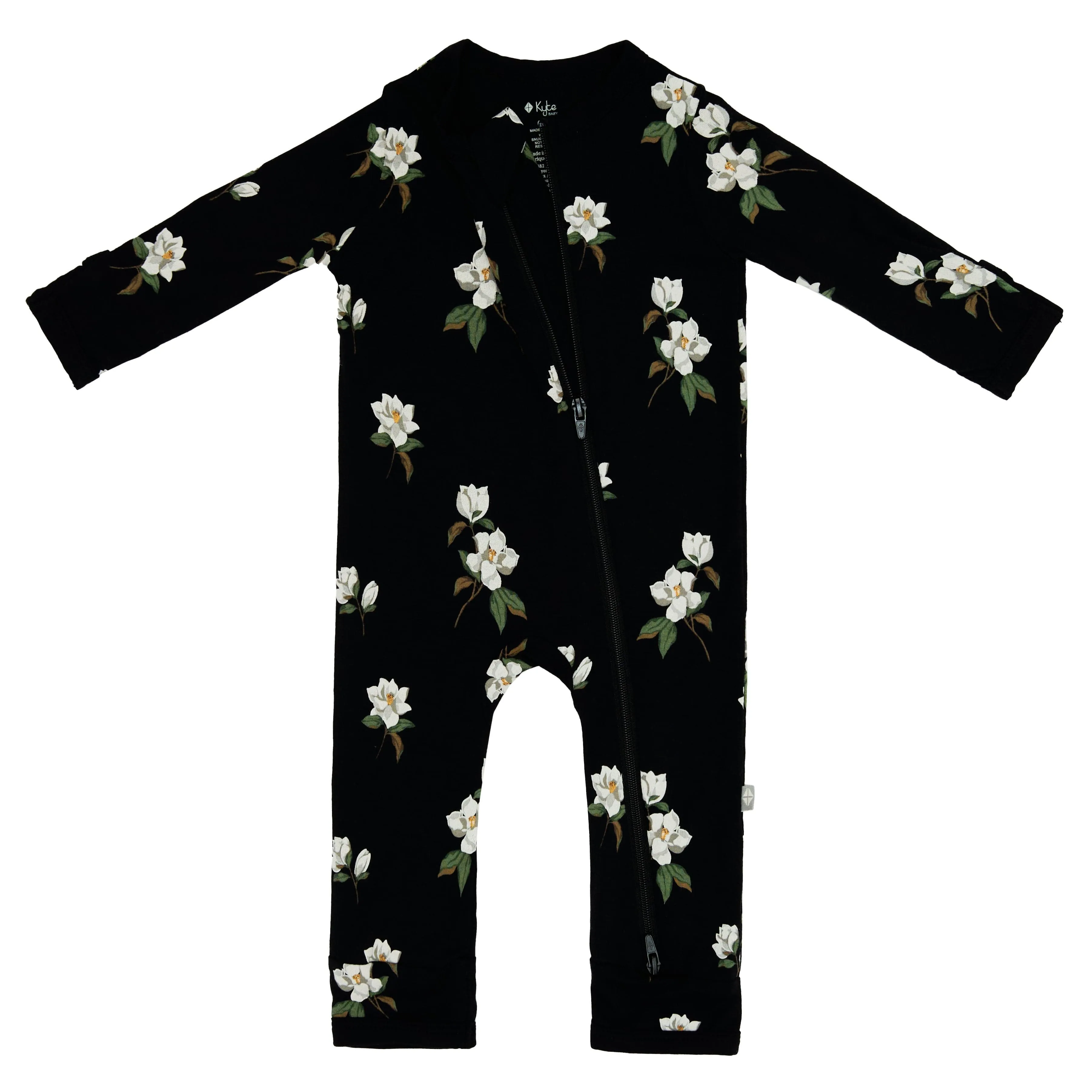 Zippered Romper in Small Midnight Magnolia
