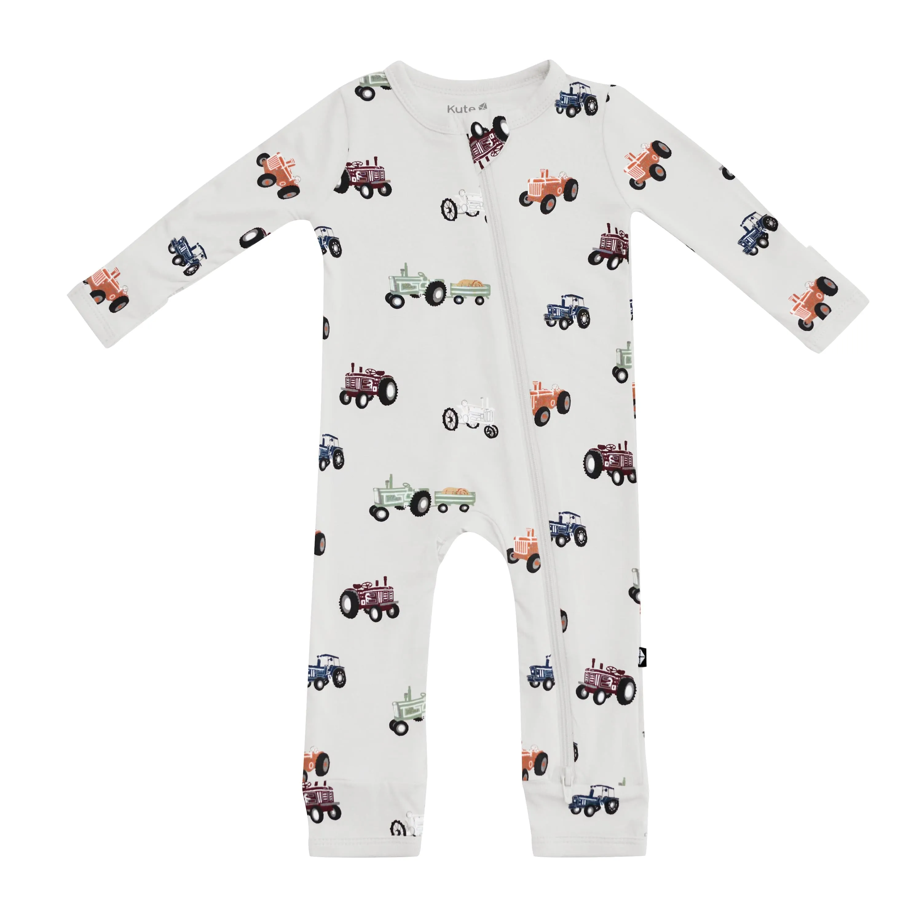 Zippered Romper in Tractor