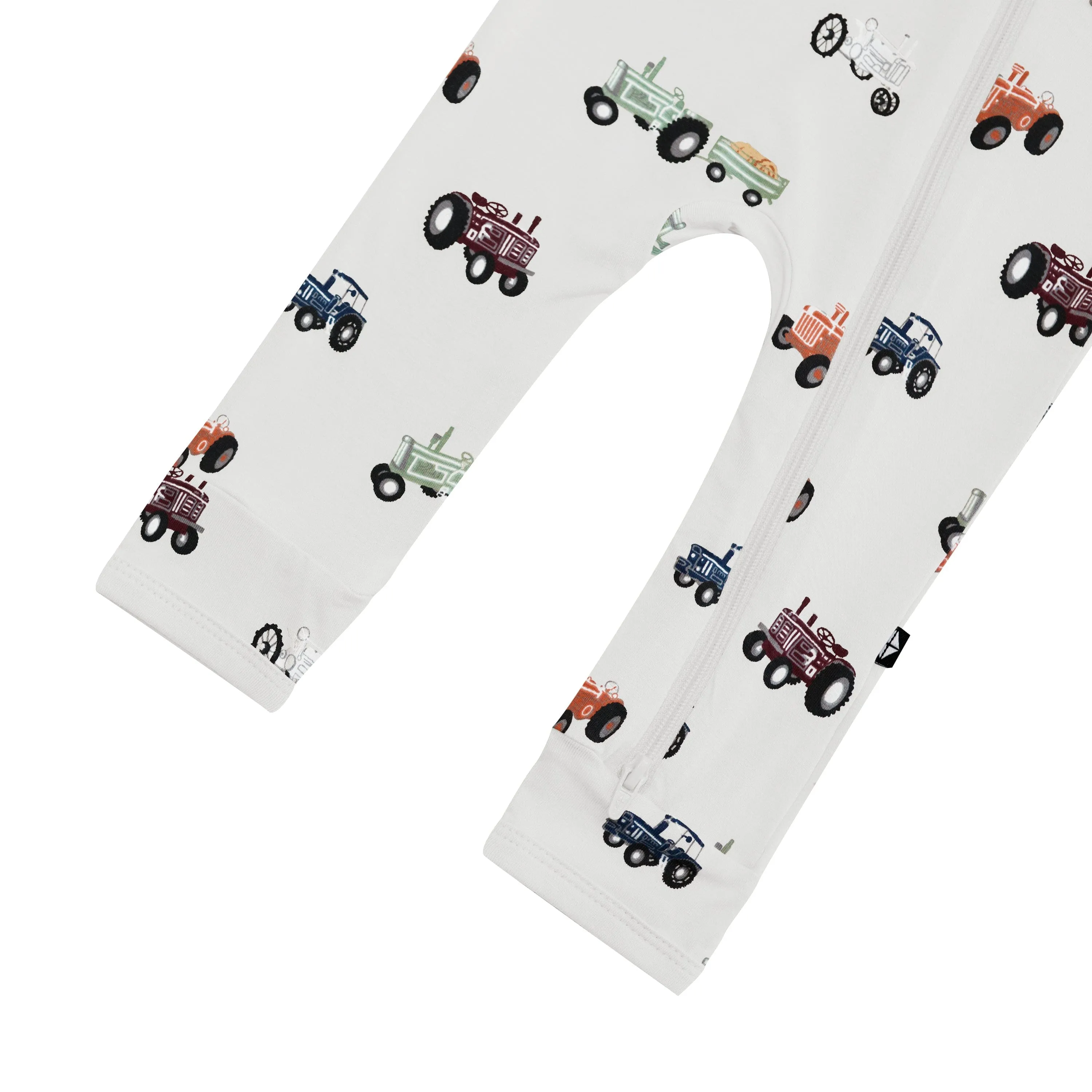 Zippered Romper in Tractor